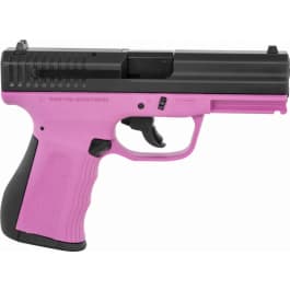 FMK G9C1G2PKSSCM 9C1 G2 4" 10+1 Black <em>Carbon</em> Steel Slide Cold Hammer Forged Barrel Pink Frame with Black Interchangeable Backstraps