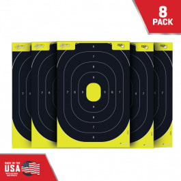 EZ-Aim 15372-30 Splash Shooting Target Oval Paper Target 12.50" W x 18.25" H 8 Per Pkg