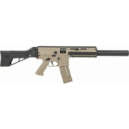 Mauser Rimfire 415.00.24 M-15 SD 16.50" 22+1 with Faux Suppressor Tan Rec Black Side Folding Stock Adjustable Cheekrest & Flip-Up Sights