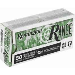 Remington Ammunition 27681 <em>Range</em> 9mm Luger <em>115 gr</em> Flat Nose Enclosed Base (FNEB) - 50rd Box