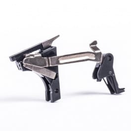 CMC Triggers 71501 Drop-In  Flat Trigger with Black Finish for Glock 17 Gen1-3 for Glock 17,19,26,34 Gen1-3