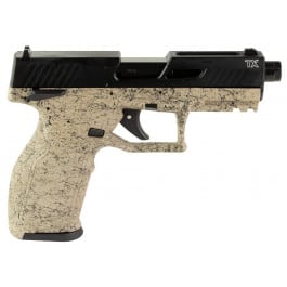 Taurus TX22 Gen 2 Semi-Automatic .22 LR Pistol, 4.60" Threaded Barrel, (1) 22 Round & (1) 16 Round Magazine - FDE Splatter Cerakote - 1-2TX22141SP3