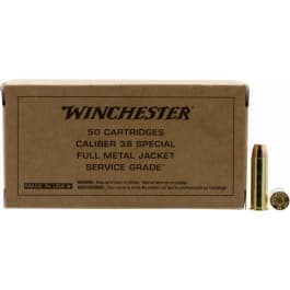 Winchester Winchester Ammo .38 Special 130 Grain FMJ Brown Box Service Grade - 50rd Box