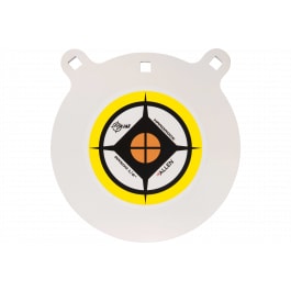 EZ-Aim 15600 Hardrock Shooting Target Handgun/Rifle Gong Yellow/<em>White</em>/Black AR500 Steel 10" L x 10" W x 0.50" H 1/2" Thick