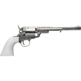 Cimarron CA925N00G13WBH 1851RM WB Hickok .38 SPL 7.5" FS Nickel Engraved Revolver