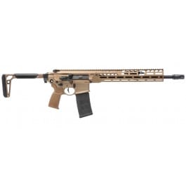 Sig Sauer MCX Spear-LT Semi-Automatic 5.56x45mm Ambidextrous Rifle, 16" Barrel, 13" M-LOK Handguard, Side Folding Stock - Coyote Brown Finish - RMCX-556N-16B-LT