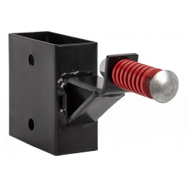 EZ-Aim 15515 Gong Hanger with Recoil Spring Black Powder Coated Steel, 5.50" Long & is compatible with 2" x 4" Lumber
