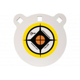 EZ-Aim 15597 Hardrock Shooting Target Handgun/Rifle Gong Yellow/<em>White</em>/Black AR500 Steel 6" L x 6" W x 0.50" H 1/2" Thick