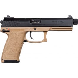 Heckler & Koch MK23 .45 ACP Semi-Automatic Pistol, 5.87" Threaded Barrel, 12+1 Capacity - FDE/Black - 81000868