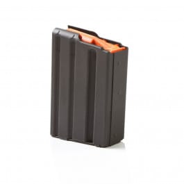 ASC AR-15/M4, 10 Round, .223/5.56x45mm Magazine, Black Marlube Coated Stainless Steel Body, Orange Follower - 10-223-SS-BM-O-ASC