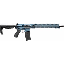Patriot Ordnance Factory 01580 Wonder 5.56x45mm NATO 16.50" 30+1 Blue Titanium Cerakote 6 Position MFT Minimalist Stock