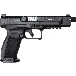 Canik HGP7157-N Canik Mete SFX PRO 9mm Semi-Auto Pistol,18 & 20 Rd Mag, 5.74" 1/2x28 Threaded Bbl,Optic Ready, Holster, Hard Case, Acc Pkg, Black