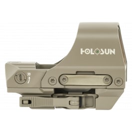 Holosun HE510CGRFDE 510 Open Reflex Green Multi RET Solar w/QD Mount FDE