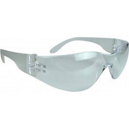 Radians Mirage Safety Eyewear 99.9% UV Rated Polycarbonate Clear Lens with Clear Frame for Adults