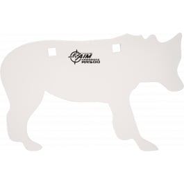 EZ-Aim 15574 Shooting Silhouette Target Handgun/Rifle Coyote <em>White</em> Powder Coated Steel 12" W x 8.25" H x 3/8" Thick