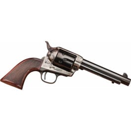 Taylors and Company 556202DE Short Stroke Smoke Wagon Navy Grip Single 45 Colt (LC) 5.5" 6rd Walnut Blued