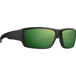 Magpul MAG1132-1-001-4050 Ascent Eyewear Polarized, Scratch Resistant <em>Violet</em> Green Mirror Lens with Black Wraparound Frame for Adults