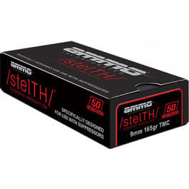 Ammo Inc Ammo Inc 9165TMCSTL stelTH 9mm Luger Total Metal Case (TMC) - 50rd Box