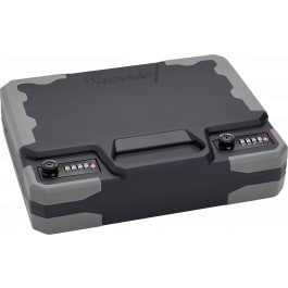 Hornady 95260 TrekLite Lock Box XXL Combination/Key Entry Black Polycarbonate Holds 2 Handguns 12.20" <em>x</em> <em>10</em>.<em>10</em>" <em>x</em> 3.30"