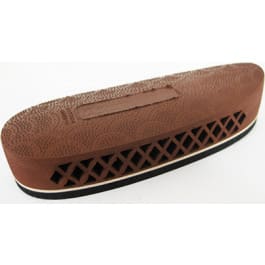 Pachmayr 00007 F325 Deluxe Field Recoil Pad Medium Brown with White Line Rubber for Shotgun