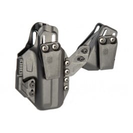 Blackhawk Blackhawk 416102BK Stache Premium KIT IWB Size 02 Black Polymer Belt Clip Fits Glock 19/23/32/44/45 Ambidextrous