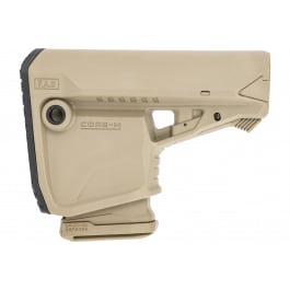 FAB Defense EX-GLCOREMAGT GL-Core Mag Buttstock Tan Synthetic with Rubber Butt <em>Pad</em> for AR-15,M16,M4