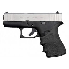 Hogue 18210 HandAll Beavertail Grip Sleeve Cobblestone Black Polymer for Glock 43X, 48