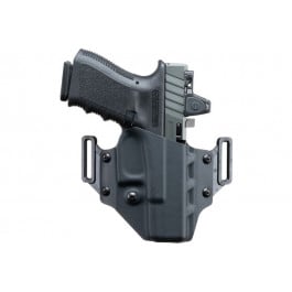 Crucial Concealment Crucial Concealment 1001 Covert OWB Black Kydex Belt Loop Fits Glock 19