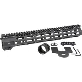 Midwest Industries MIG4M12625 Tactical G4M Handguard AR-15 Black Hardcoat Anodized Black 12.6" 6061-T6 Aluminum M-LOK
