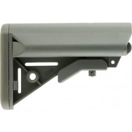 B5 <em>System</em>s SOP1123 Enhanced SOPMOD Stock  Wolf Gray Synthetic for <em>AR</em>-<em>15</em>, M4 with Mil-Spec Receiver Extension (Tube Not Included)