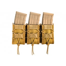 <em>High</em> Speed Gear 45TA00CB Triple Taco Shingle Mag Pouch Coyote Brown Nylon w/Polymer Divider Holds 3 Rifle Mags