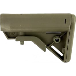 B5 <em>System</em>s BRV1104 Bravo Stock  OD Green Synthetic for <em>AR</em>-<em>15</em>, M4 with Mil-Spec Receiver Extension (Tube Not Included)