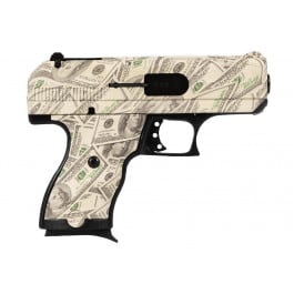 Hi-Point 916 MONEY Model C9 9mm Luger Caliber with 3.50" Barrel, 8+1 Capacity, $100 Bill Hydro Dip Finish, Serrated Steel Slide & Polymer Grip
