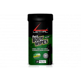 Lethal 9423W6725W Field Body <em>Wipes</em> Odor Eliminator 25 Per Pkg