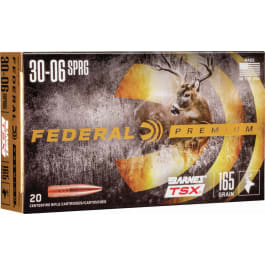 Federal Federal P3006AF Premium 30-06 Springfield 165 gr Barnes Triple-Shock X - 20rd Box