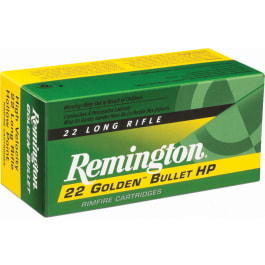 Remington Ammunition 21229 Golden Bullet 22 LR 36 gr Plated Hollow Point - 225rd Box