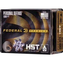 Federal Federal P10HST1S Premium Personal Defense 10mm Auto 200 gr HST Jacketed Hollow Point - 20rd Box