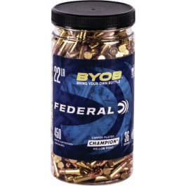 Federal Federal 750BTL450 Small Game Target BYOB 22 LR 36 gr Copper Plated Hollow Point (CPHP) - 450rd Box