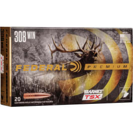 Federal P308H Premium 308 Win 165 gr Barnes Triple-Shock X - 20rd Box