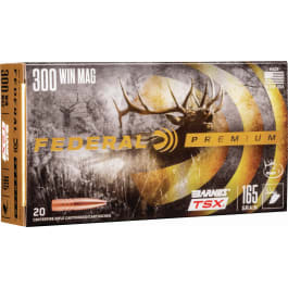 Federal Federal P300WR Premium 300 Win Mag 165 gr Barnes Triple-Shock X - 20rd Box