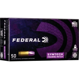 Federal Federal AE9SJ4 American Eagle Training Match 9mm Luger 124 gr Total Syntech Jacket Flat Nose (TSJFN) - 50rd Box
