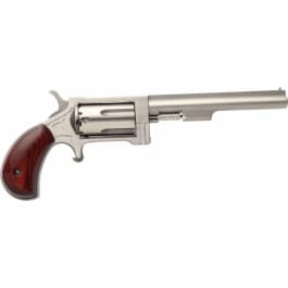NAA NAASWC4 22 Magnum Sidewinder with 22LR Cylinder Single 22 WMR 4" 5 Rosewood Stainless