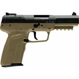 FN 3868929352 Five-seveN Single 5.7mmX28mm 4.8" 10+13 Rd Mags FDE Poly Grip