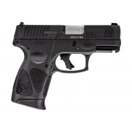 Taurus G3c 9MM Semi-Auto Pistol, Matte Stainless, 3.20" Bbl, 12+1, Poly Frame, Picatinny Rail, Tenifer Matte Black Steel Slide, Re-Strike Capability, Manual Safety