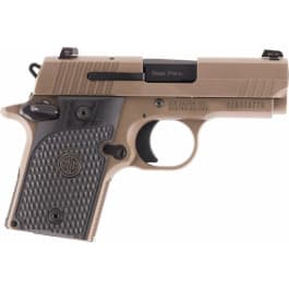 Sig Sauer 9389ESCPNAMB P938 Emperor Scorpion Single 9mm Luger 3" 6+1/7+1 NS Black Hogue G10 Piranha Grip Flat Dark Earth PVD