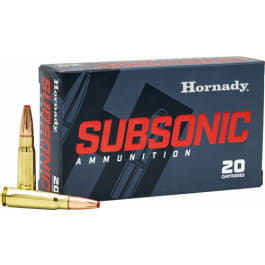 Hornady 80787 Subsonic 7.62x39mm 225 GR1050 fps Sub-X (SX) - 20rd Box