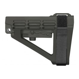 SB Tactical SBA4X-03M-SB SBA4 Synthetic Stealth Gray 5-Position Adjustable for AR-Platform