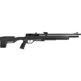 <em>Crosman</em> CP177S Icon Hunting Air Rifle Powered by PCP, 177 BB Caliber with 12rd Capacity, Threaded Rifled Steel Barrel, Black Metal Finish & Black Fixed All Weather Stock