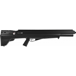 <em>Crosman</em> BPBD4S Bulldog Hunting Air Rifle Powered by PCP, 457 Pellet Caliber with 5rd Capacity, Black Metal Finish & Black Fixed Bullpup Stock