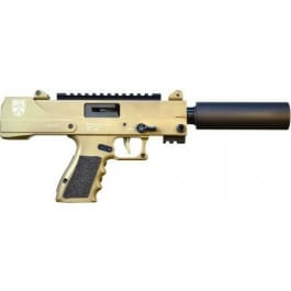 MasterPiece <em>Arms</em> <em>3</em>0DMGBLK Defender Top Cocking TB Caliber with 4.50" Barrel, 17+1 Capacity, Overall Black Cerakote Finish, Black Aluminum Grip Right Hand Includes Polymer Case